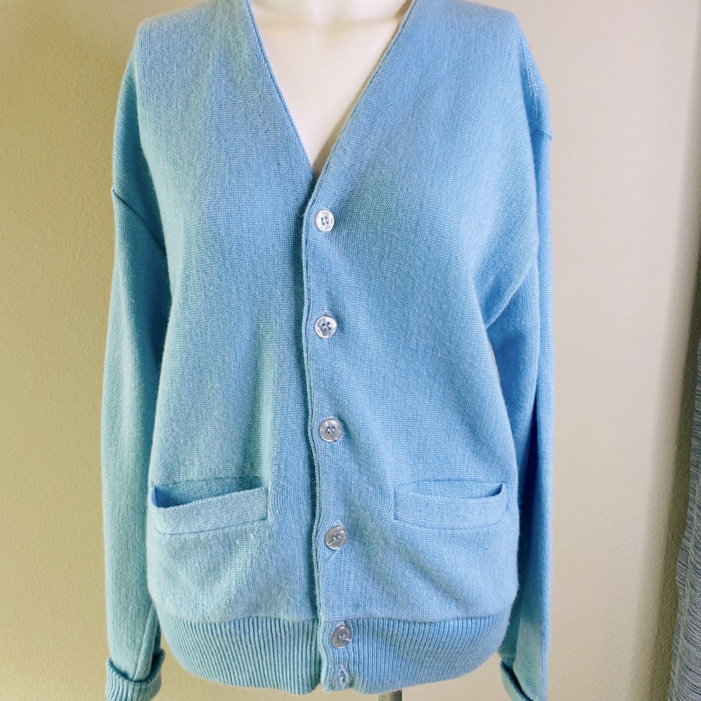 Vintage Inspired Grandma Cardigan Sweater Pearl